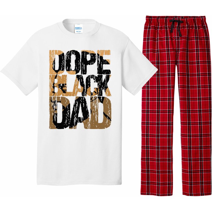 Dope Black Dad Juneteenth Black History Month Pride Fathers Pajama Set