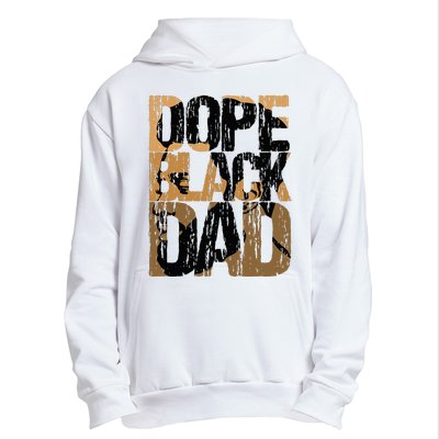 Dope Black Dad Juneteenth Black History Month Pride Fathers Urban Pullover Hoodie