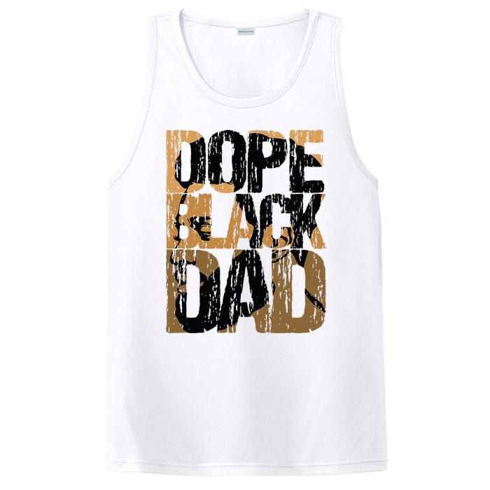 Dope Black Dad Juneteenth Black History Month Pride Fathers PosiCharge Competitor Tank