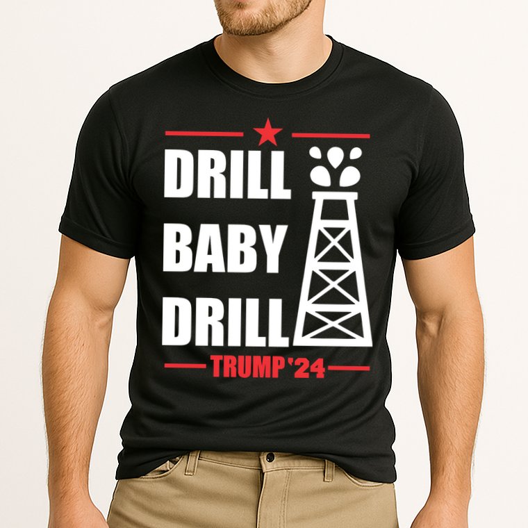 Drill Baby Drill Trump 24 Drill Baby Drill Trump 24 Donald Trump Cooling Performance Crew T-Shirt