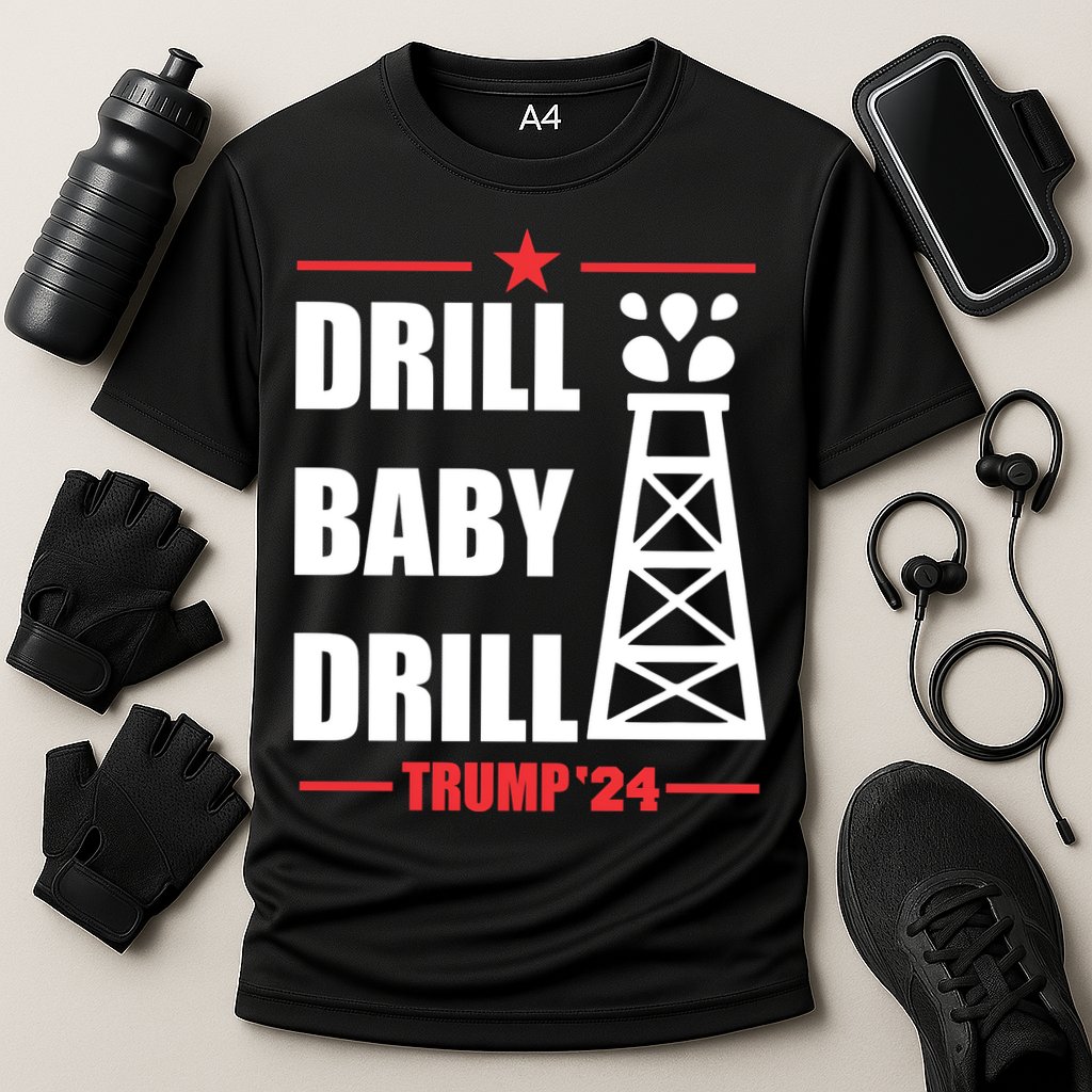 Drill Baby Drill Trump 24 Drill Baby Drill Trump 24 Donald Trump Cooling Performance Crew T-Shirt