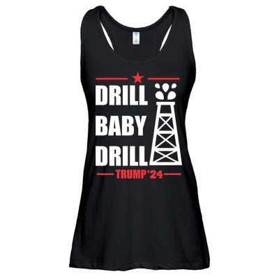 Drill Baby Drill Trump 24 Drill Baby Drill Trump 24 Donald Trump Ladies Essential Flowy Tank