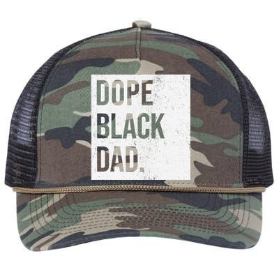 Dope Black Dad Black Fathers Matter Retro Rope Trucker Hat Cap