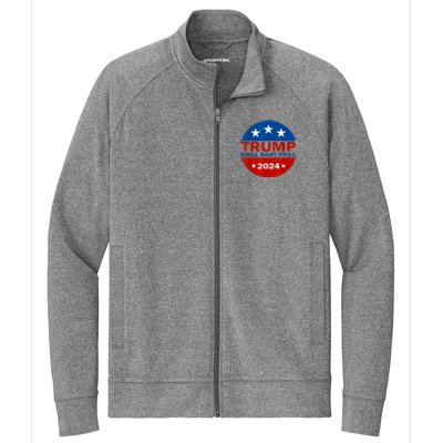 Drill Baby Drill Trump 2024 President Election Republicans Stretch Full-Zip Cadet Jacket