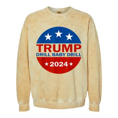 Drill Baby Drill Trump 2024 President Election Republicans Colorblast Crewneck Sweatshirt