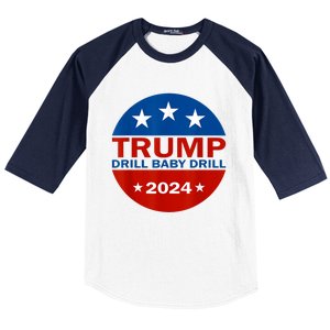 Drill Baby Drill Trump 2024 President Election Republicans Baseball Sleeve Shirt