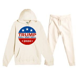 Drill Baby Drill Trump 2024 President Election Republicans Premium Hooded Sweatsuit Set