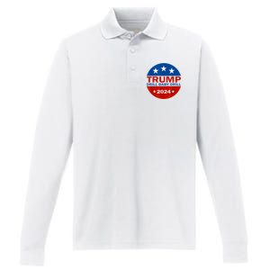 Drill Baby Drill Trump 2024 President Election Republicans Performance Long Sleeve Polo