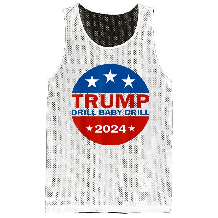 Drill Baby Drill Trump 2024 President Election Republicans Mesh Reversible Basketball Jersey Tank