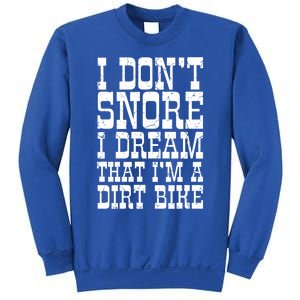 Dirt Bike Dad Funny Motocross Dont Snore Motorcycle Grandpa Gift Sweatshirt