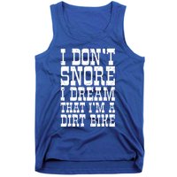 Dirt Bike Dad Funny Motocross Dont Snore Motorcycle Grandpa Gift Tank Top