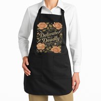 Delicate But Deadly Coquette Skullcore Aesthetic Apron