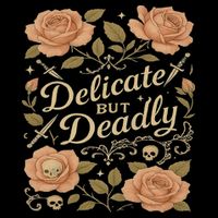 Delicate But Deadly Coquette Skullcore Aesthetic Sweatshirt