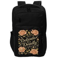 Delicate But Deadly Coquette Skullcore Aesthetic Impact Tech Backpack