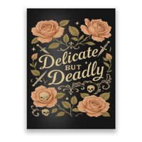 Delicate But Deadly Coquette Skullcore Aesthetic Poster
