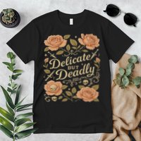 Delicate But Deadly Coquette Skullcore Aesthetic Premium T-Shirt