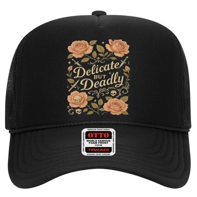 Delicate But Deadly Coquette Skullcore Aesthetic Hat