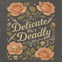 Delicate But Deadly Coquette Skullcore Aesthetic Cotton Canvas Backpack