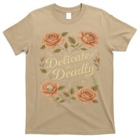 Delicate But Deadly Coquette Skullcore Aesthetic T-Shirt