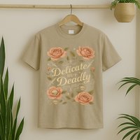 Delicate But Deadly Coquette Skullcore Aesthetic T-Shirt