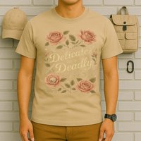 Delicate But Deadly Coquette Skullcore Aesthetic T-Shirt