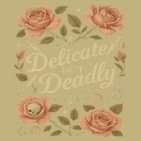 Delicate But Deadly Coquette Skullcore Aesthetic T-Shirt