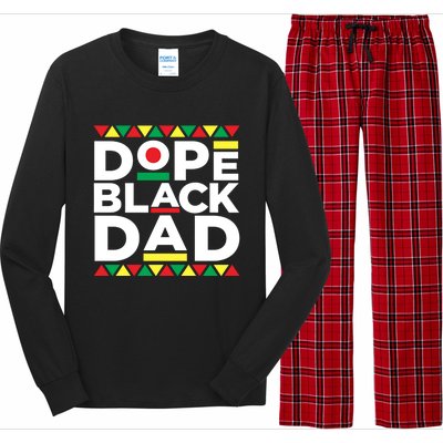 Dope Black Dad Matter Black History Month Pride Fathers Gift Meaningful Gift Long Sleeve Pajama Set