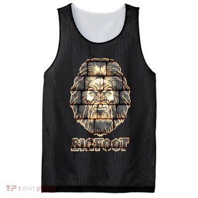 Distressed Bigfoot Mesh Reversible Basketball Jersey Tank