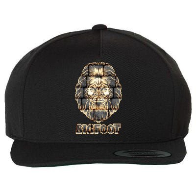Distressed Bigfoot Wool Snapback Cap