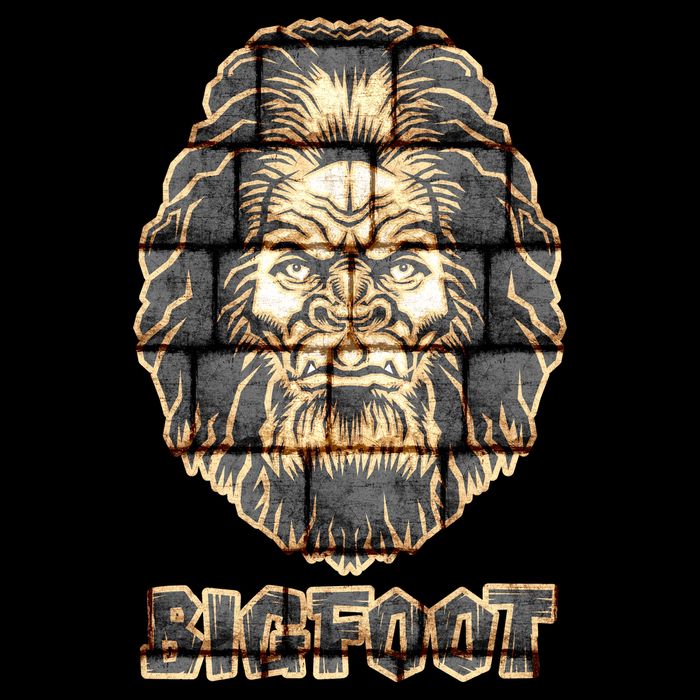 Distressed Bigfoot Zip Tote Bag