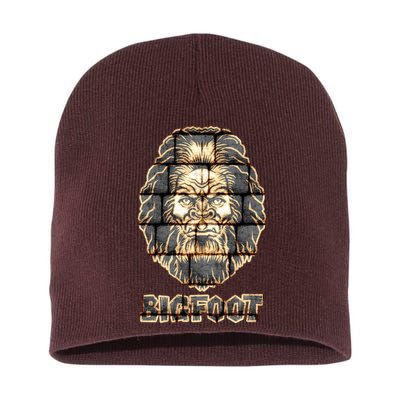 Distressed Bigfoot Short Acrylic Beanie