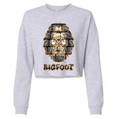 Distressed Bigfoot Cropped Pullover Crew