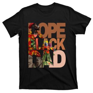 Dope Black Dad Juneteenth Black History Month Pride Fathers T-Shirt