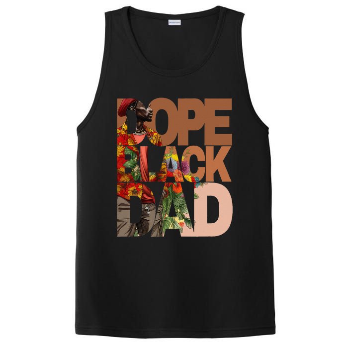 Dope Black Dad Juneteenth Black History Month Pride Fathers PosiCharge Competitor Tank