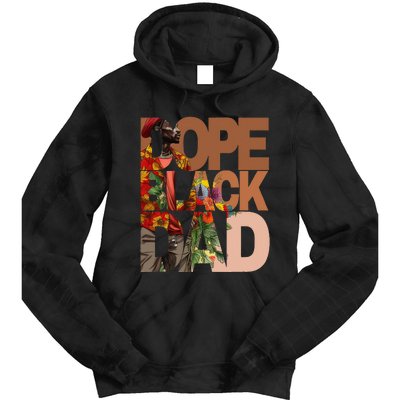 Dope Black Dad Juneteenth Black History Month Pride Fathers Tie Dye Hoodie