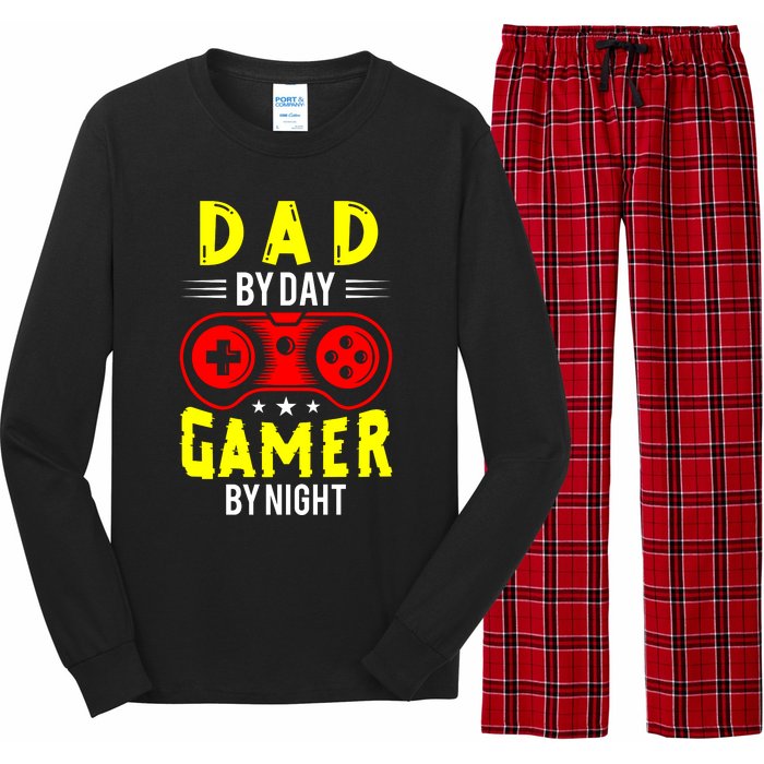 Dad By Day Gamer By Night T Long Sleeve Pajama Set