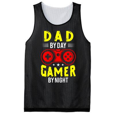 Dad By Day Gamer By Night T Mesh Reversible Basketball Jersey Tank