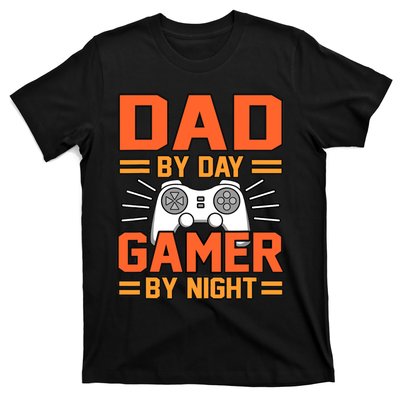 Dad By Day Gamer By Night Father’s Day Daddy Father Graphic T-Shirt