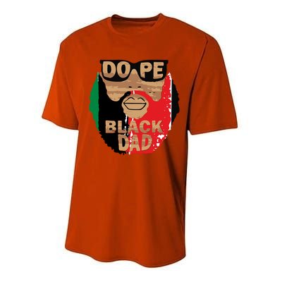 Dope Black Dad Black Fathers Matter Unapologetically Dope Great Gift Performance Sprint T-Shirt