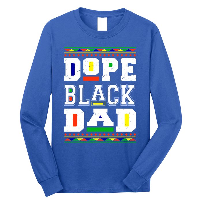 Dope Black Dad Matter African Melanin Black History Month Gift Long Sleeve Shirt