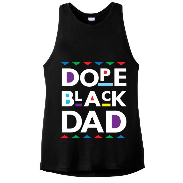 Dope Black Dad Meaningful Gift Black History Gift Dope Black Father Gift Ladies PosiCharge Tri-Blend Wicking Tank