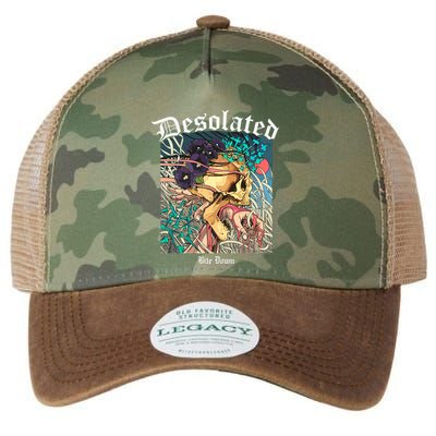 Desolated Bite Down Artwork Legacy Tie Dye Trucker Hat