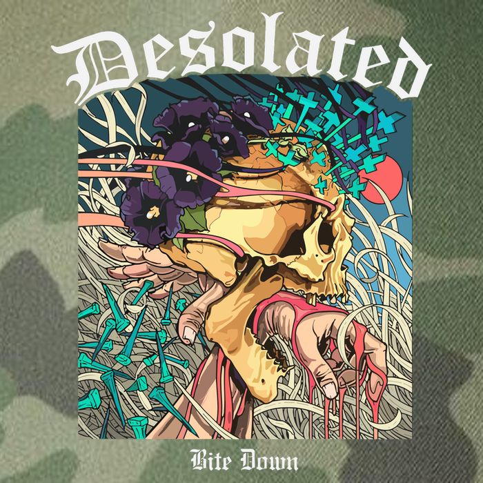 Desolated Bite Down Artwork Legacy Tie Dye Trucker Hat