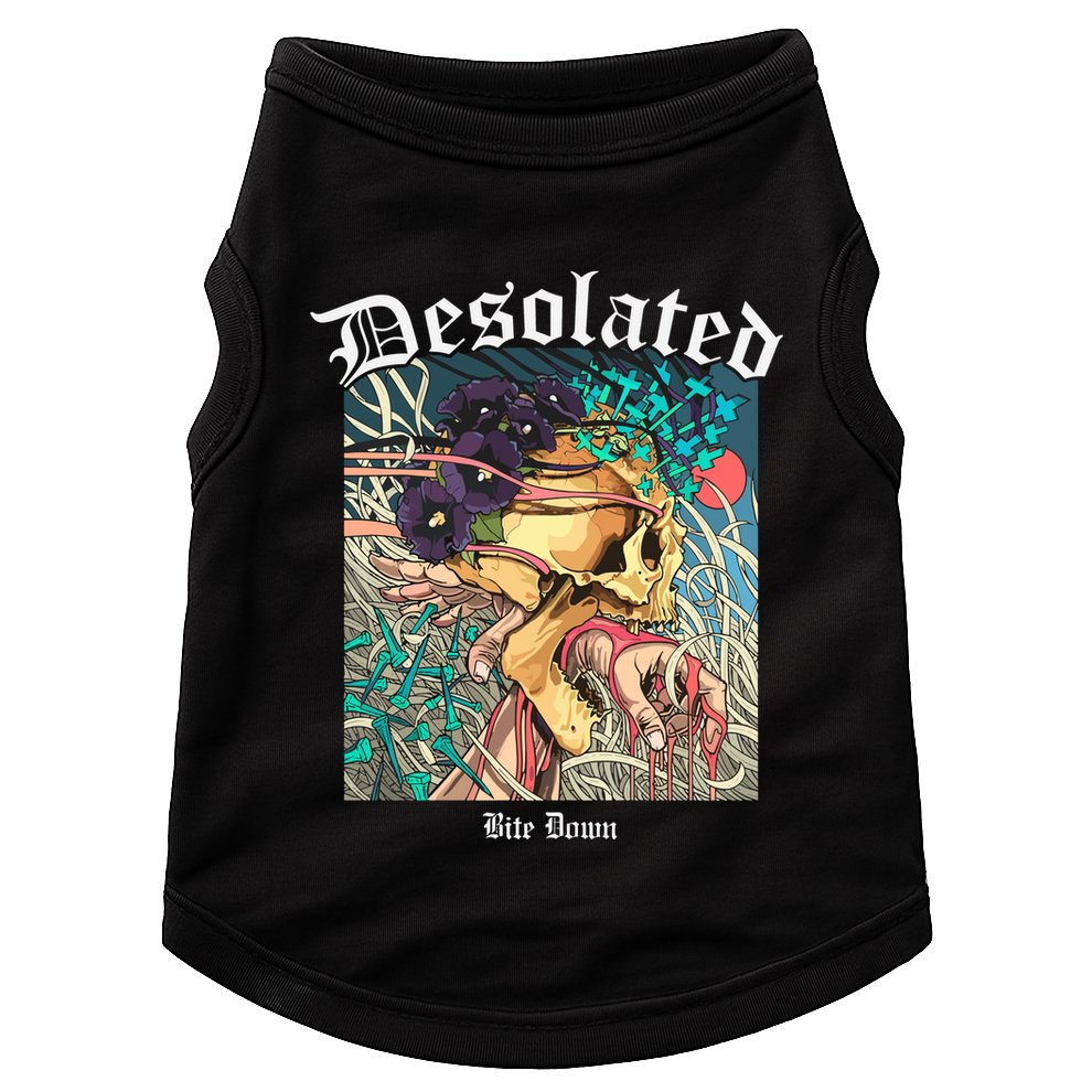 Desolated Bite Down Artwork Doggie Tank