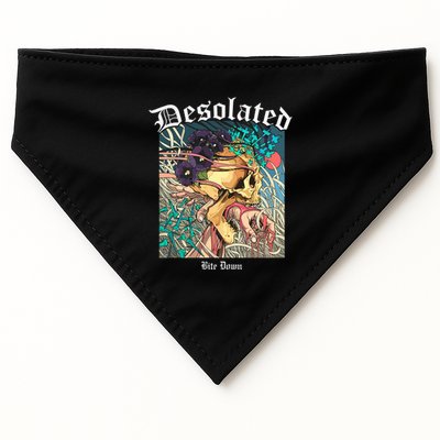 Desolated Bite Down Artwork USA-Made Doggie Bandana
