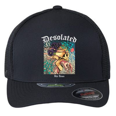 Desolated Bite Down Artwork Flexfit Unipanel Trucker Cap