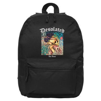 Desolated Bite Down Artwork 16 in Basic Backpack