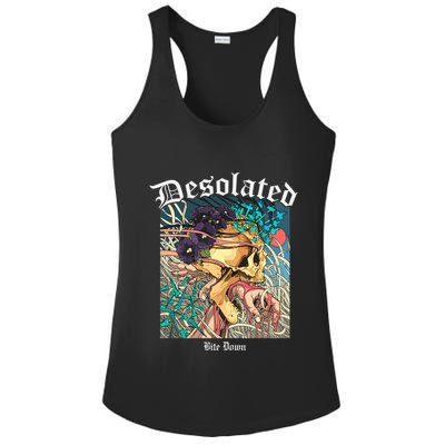 Desolated Bite Down Artwork Ladies PosiCharge Competitor Racerback Tank