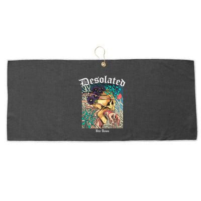 Desolated Bite Down Artwork Large Microfiber Waffle Golf Towel