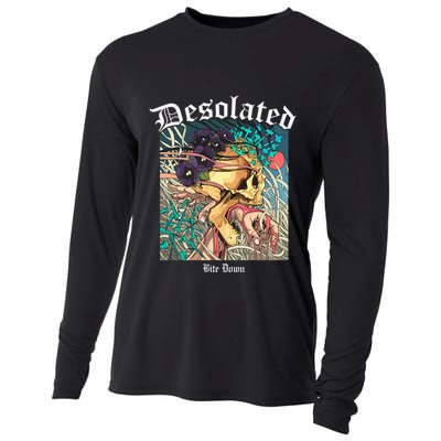 Desolated Bite Down Artwork Cooling Performance Long Sleeve Crew